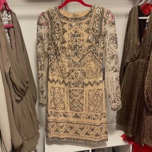Embellished Adriana Papell dress NWT